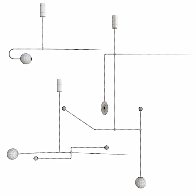 Lampatron LINES - Modern Metal and Glass Lamps 3D model image 5