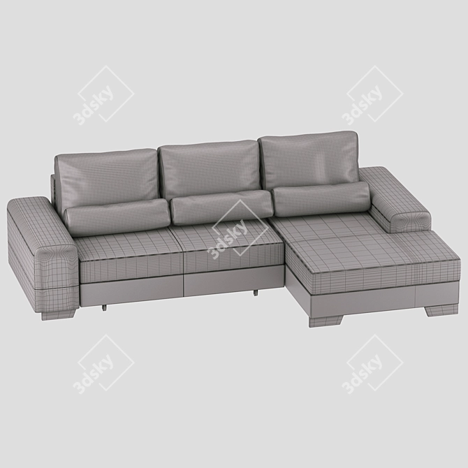 Modern Minimalist Sofa 3D model image 3