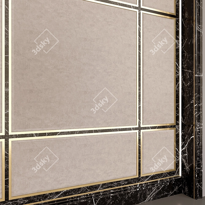 Luminous Niche Wall Panel: Elegant Illuminated Décor 3D model image 2