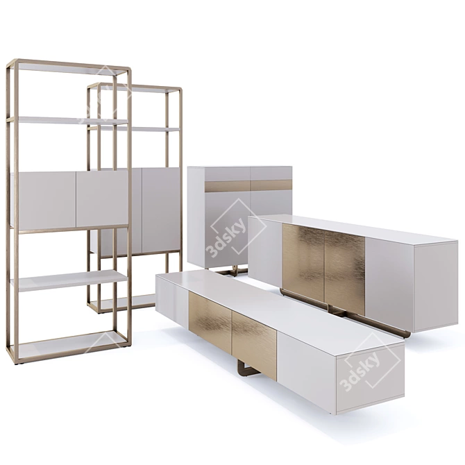 Modern Space1 Storage Solution 3D model image 2