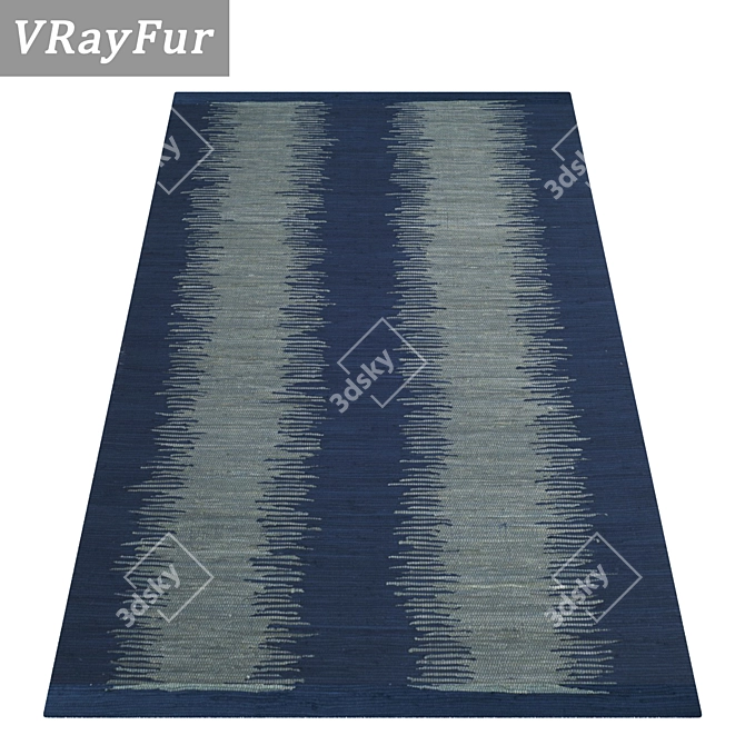 Title: Luxury Carpet Set - High-Quality Textures 3D model image 2