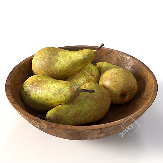 Perfectly Ripe Conference Pears 3D model image 1