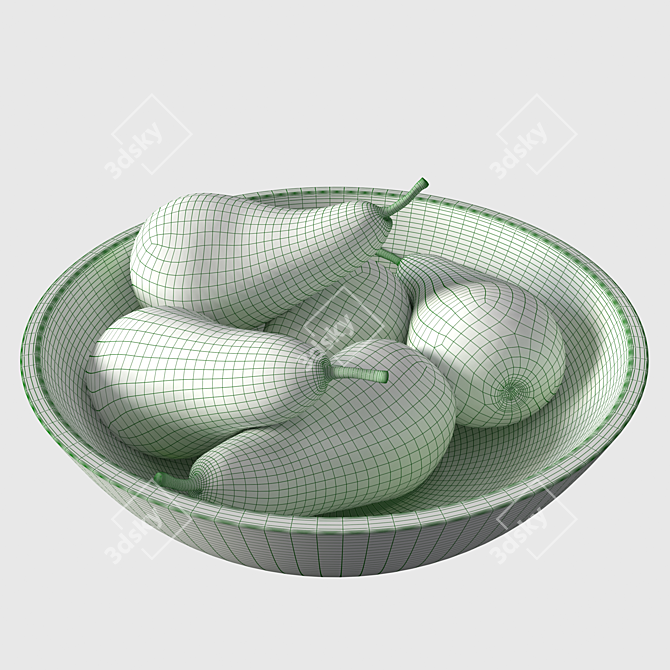 Perfectly Ripe Conference Pears 3D model image 2