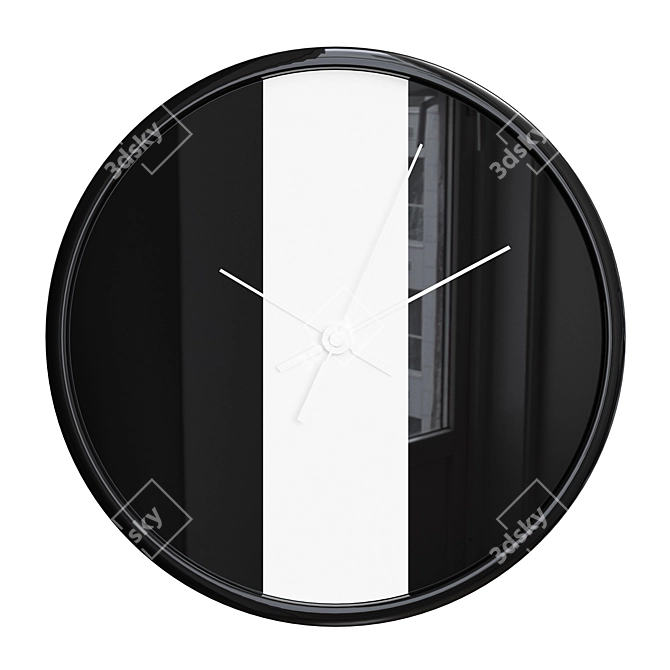 Monochrome Timepiece 3D model image 5