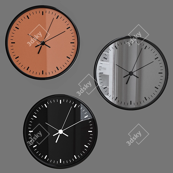 Elegant Timepiece Decor 3D model image 2