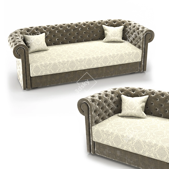  Stylish Chester Sofa 2016 3D model image 1