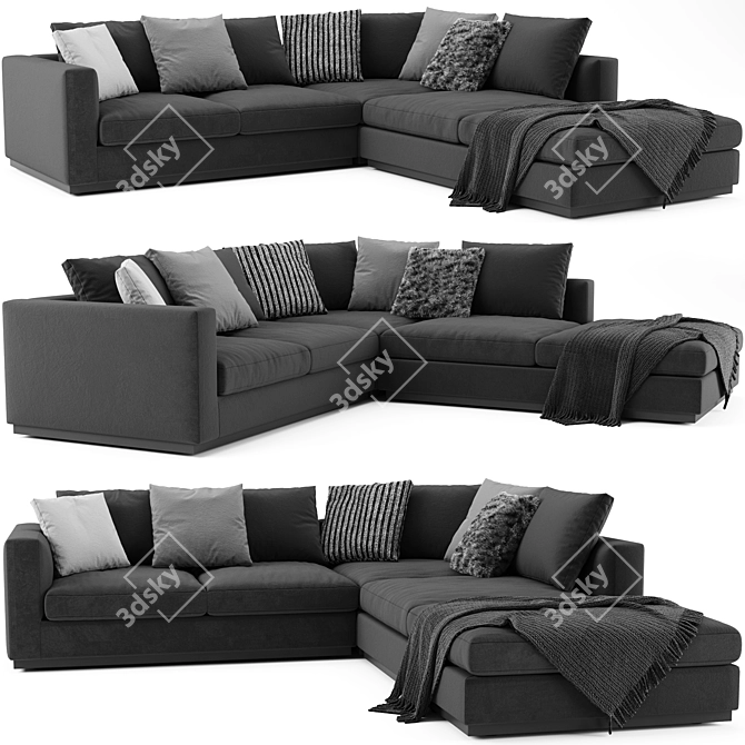 Elegant Minotti Andersen Line Sofa 3D model image 1