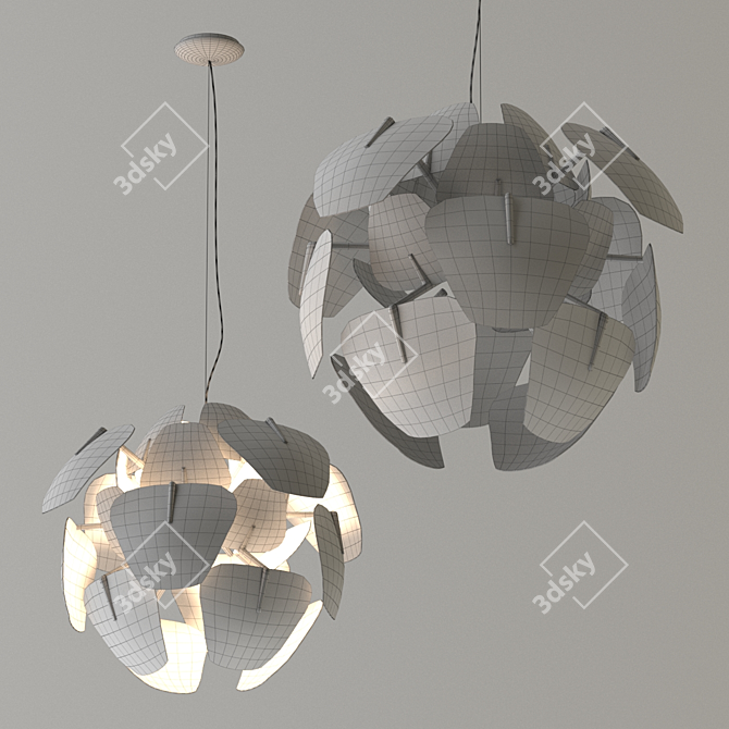 Elegant Light Fixture: Luceplan Hope 3D model image 2