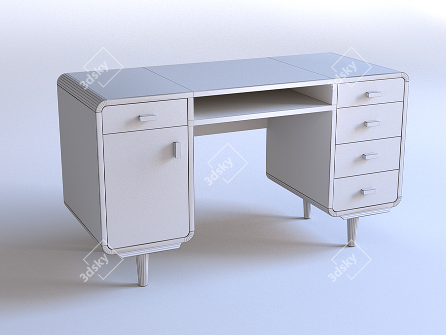 La Redoure Jimi Scandinavian Writing Desk 3D model image 3