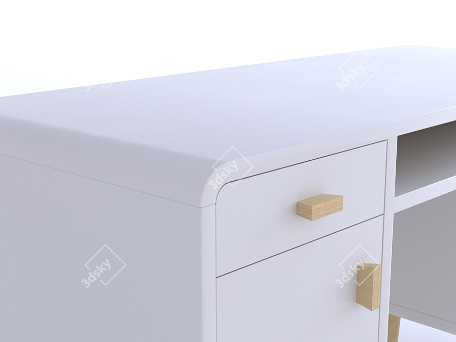 La Redoure Jimi Scandinavian Writing Desk 3D model image 5