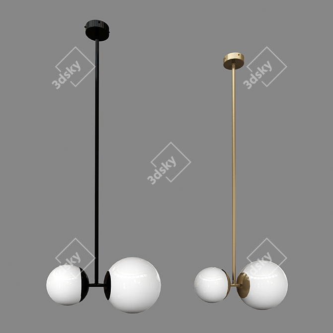 Elegant Biba Suspension Light by TATO Italia 3D model image 6