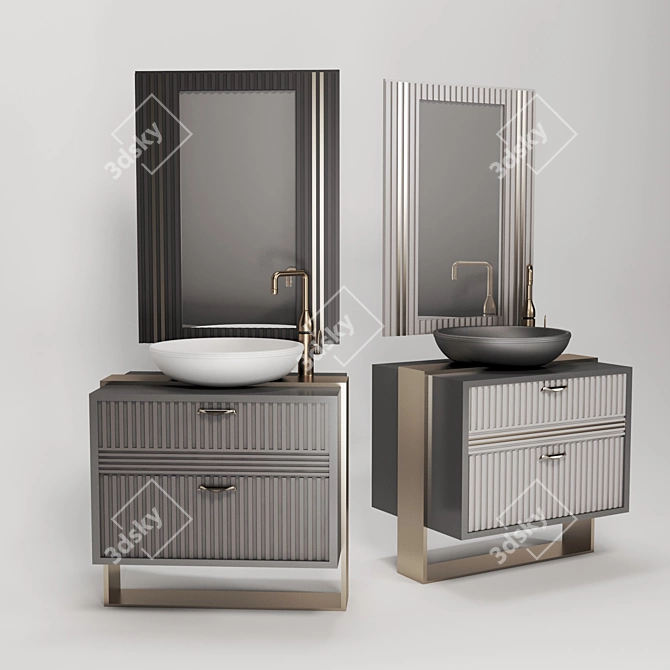 Sleek Lavabo Design 3D model image 1