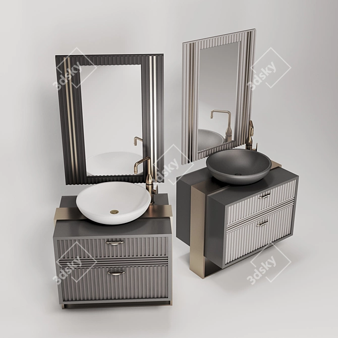 Sleek Lavabo Design 3D model image 2