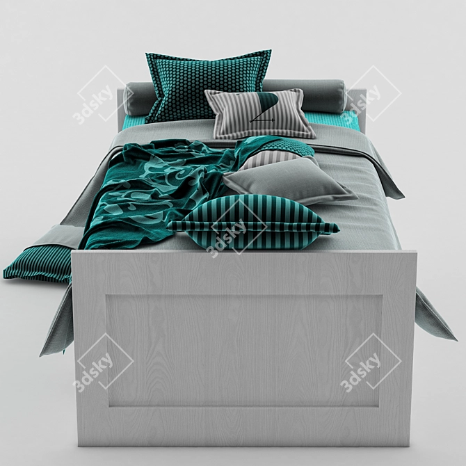 IKEA Bed: Comfort and Quality 3D model image 3