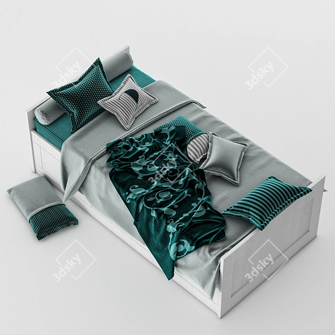 IKEA Bed: Comfort and Quality 3D model image 4