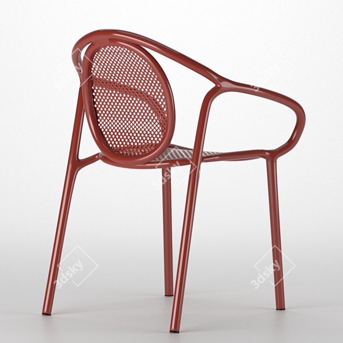 Modern Outdoor Dining Chair 3D model image 3