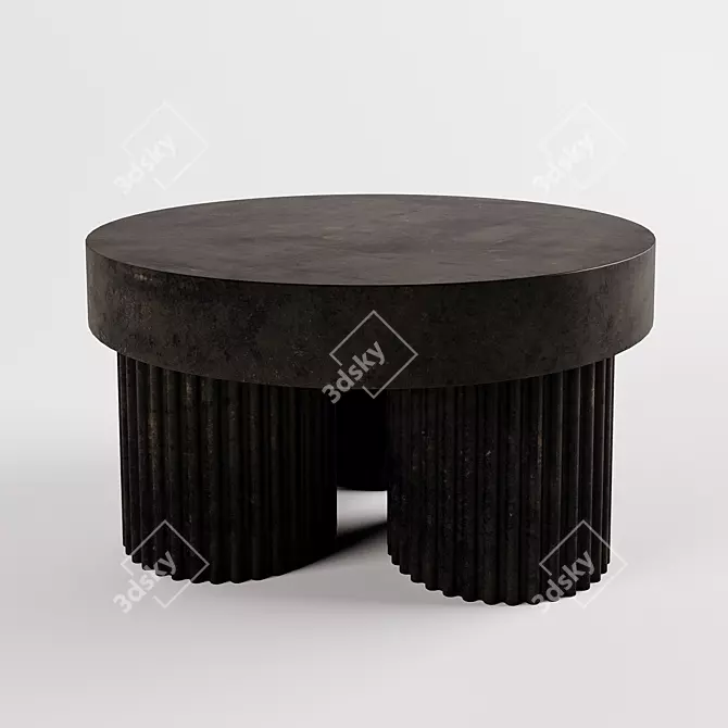 Sculptural Greek-inspired Concrete Coffee Table 3D model image 2