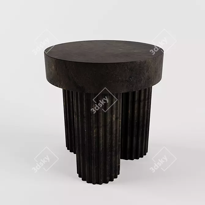 Sculptural Greek-inspired Concrete Coffee Table 3D model image 3