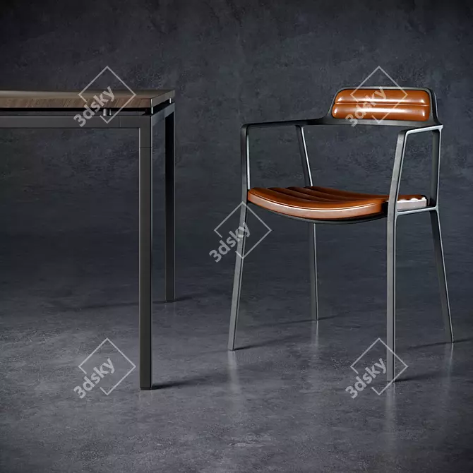 Title: VIPP Dining Set 3D model image 2