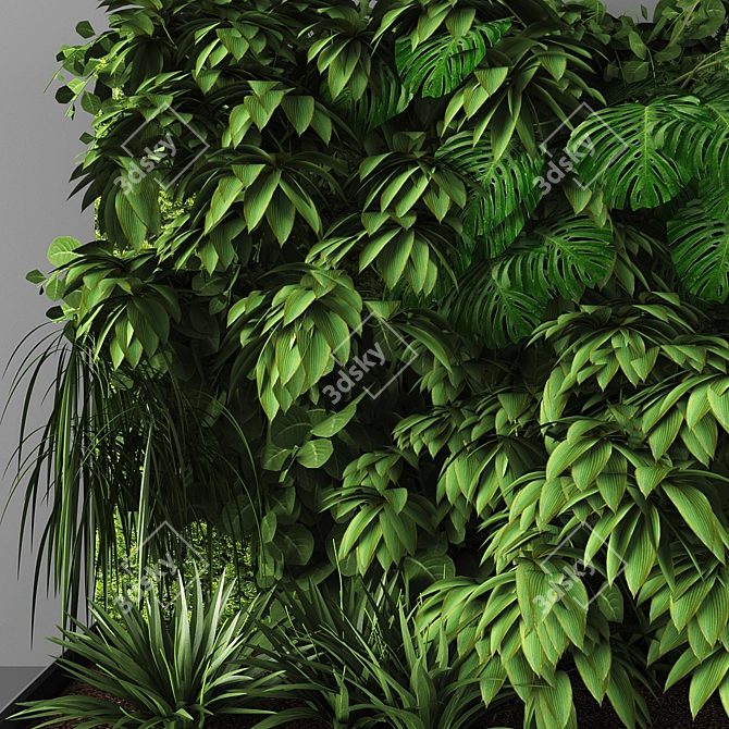 GreenWall Vertical Garden 3D model image 2
