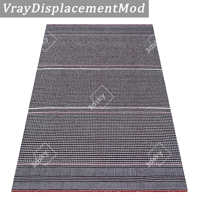 Versatile 3-Piece Carpet Set 3D model image 3