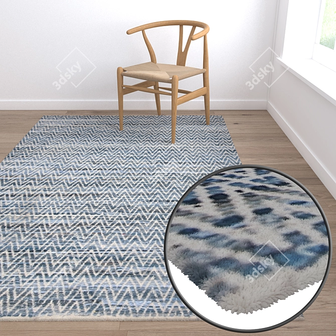 Title: Luxury Carpet Set - High Quality Textures 3D model image 5