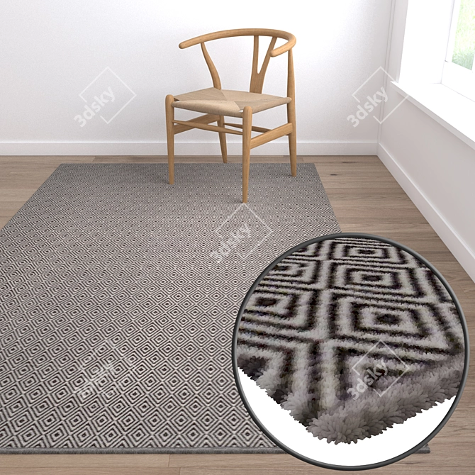 Premium Carpet Set: High-Quality Textures 3D model image 5