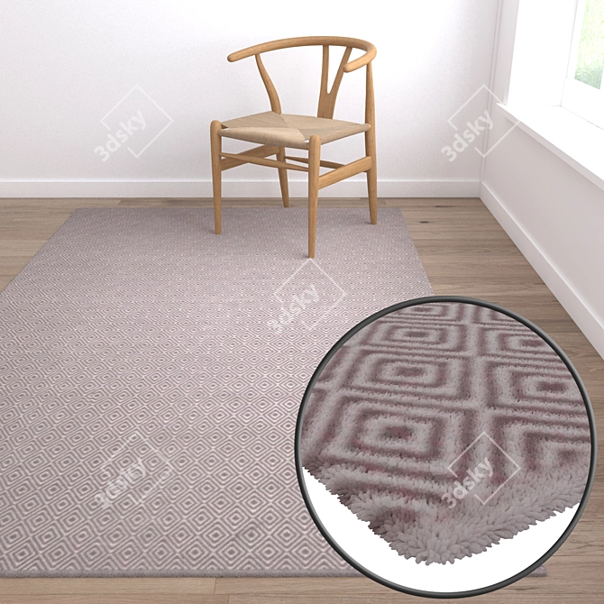 Luxe Carpets Set 313 | High-Quality Textures | 3D Models 3D model image 5