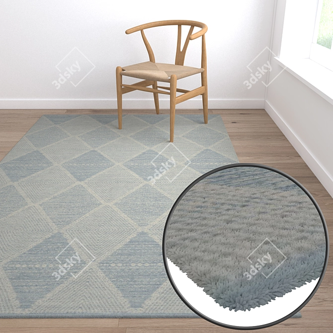 Luxury Carpet Set: High-Quality Textures 3D model image 5