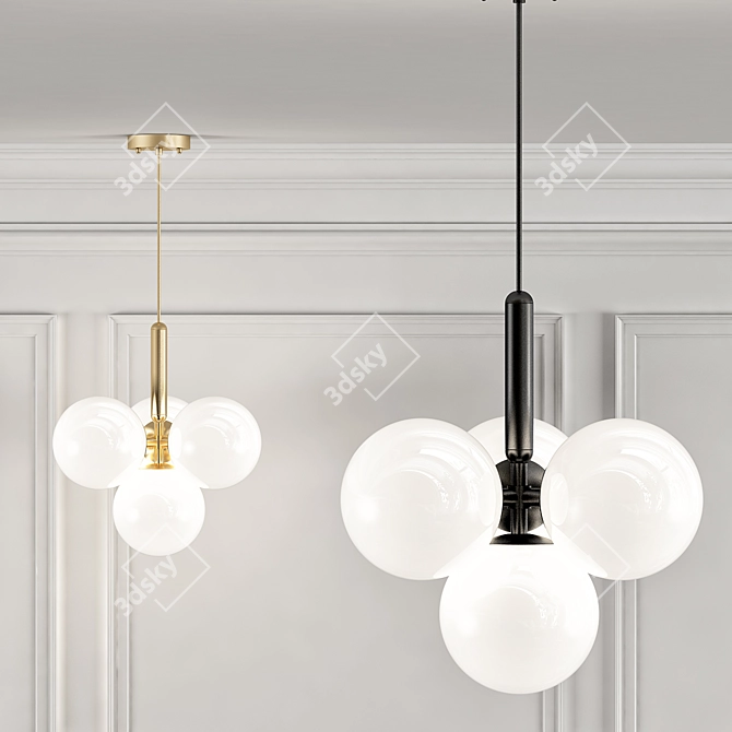 Elegant Raffin Design Lamps 3D model image 1