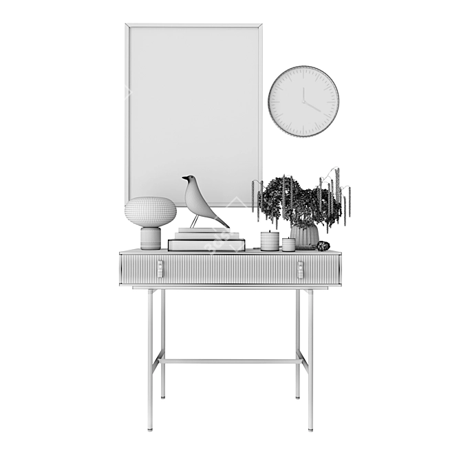 Modern Decor Set: Eames Bird, Ceramic Vase, Productivity Planner 3D model image 5