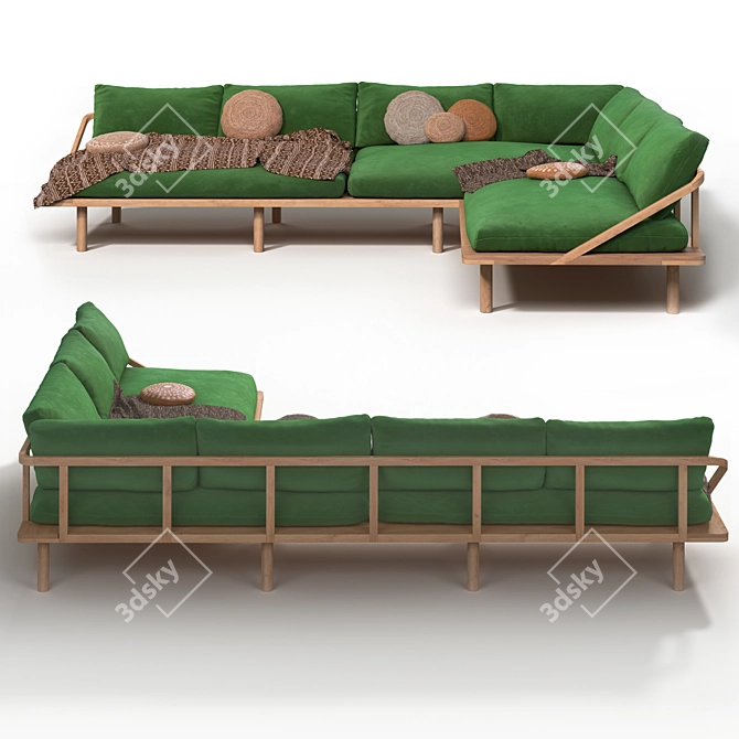 Bohemian Dreamer Couch 3D model image 2