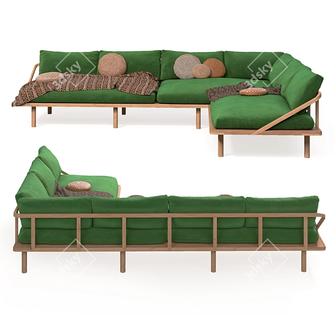 Bohemian Dreamer Couch 3D model image 8