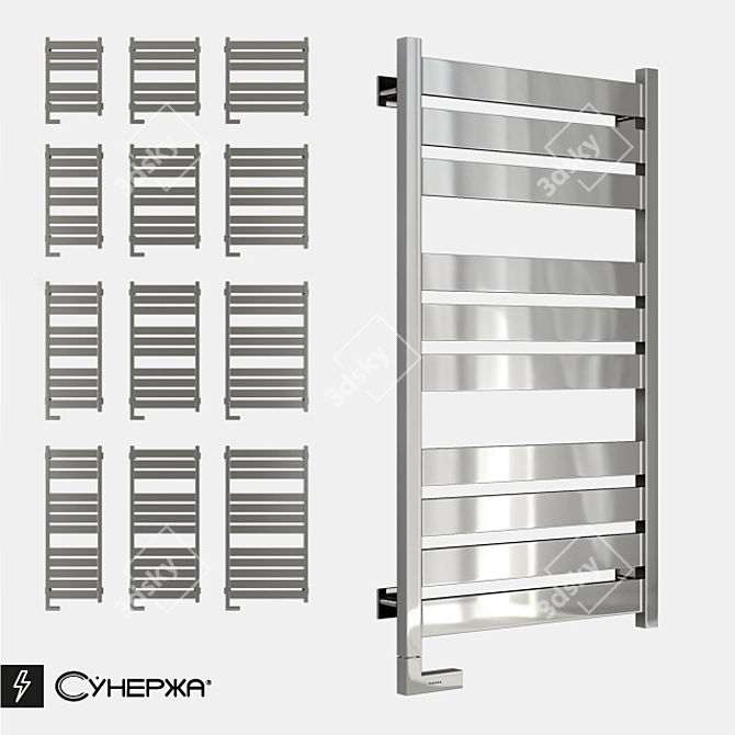 Sunerzha Centurion 2.0: Innovative Electric Design Radiator 3D model image 1