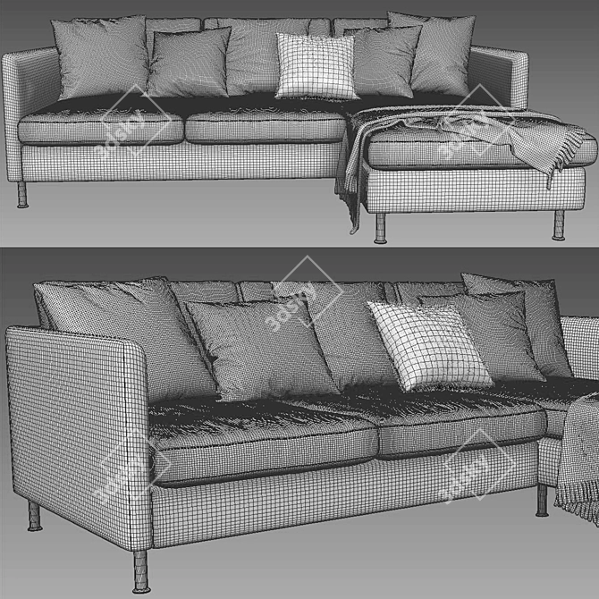 BoConcept Indivi Chaise Longue Sofa 3D model image 4