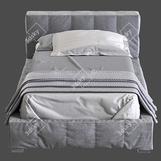 Squared Bed by Bonaldo 3D model image 2