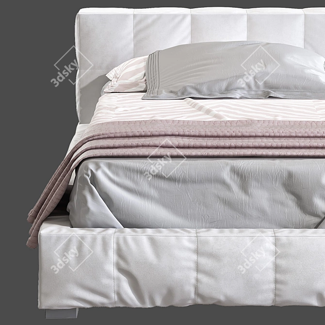 Squared Bed by Bonaldo 3D model image 3