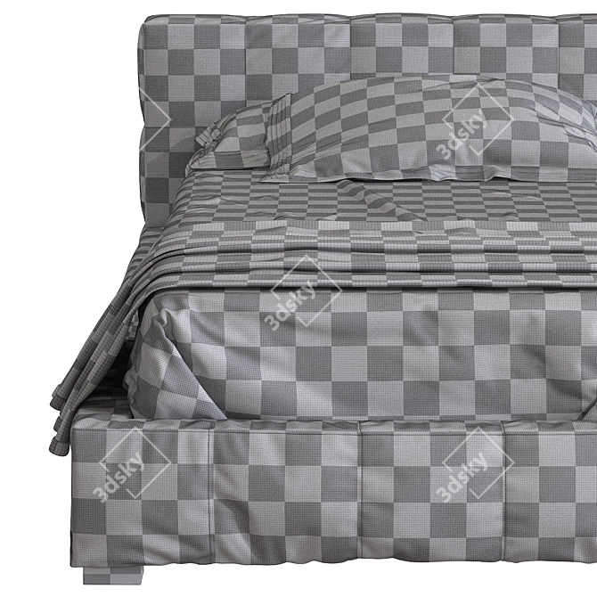 Squared Bed by Bonaldo 3D model image 5