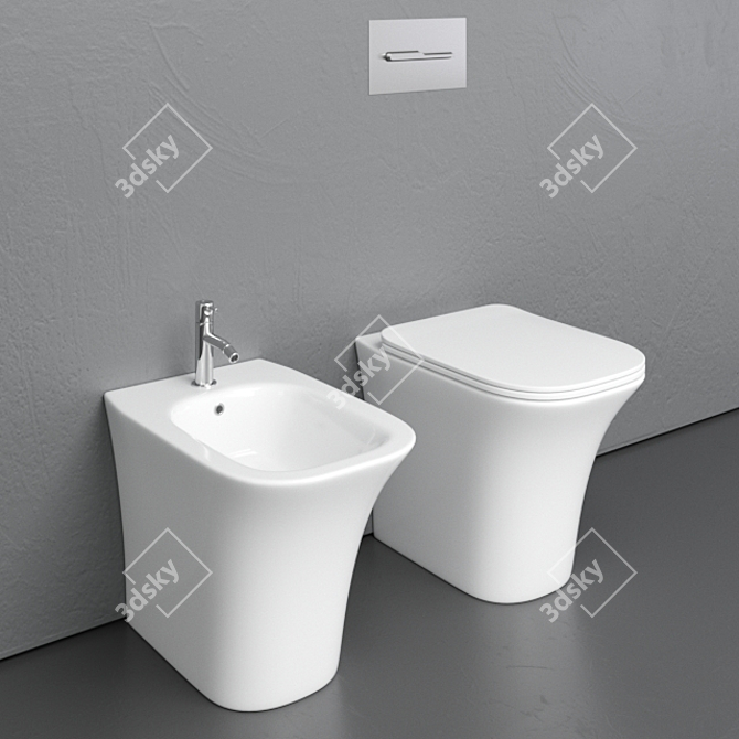 Elegant and modern Cabo WC 3D model image 1