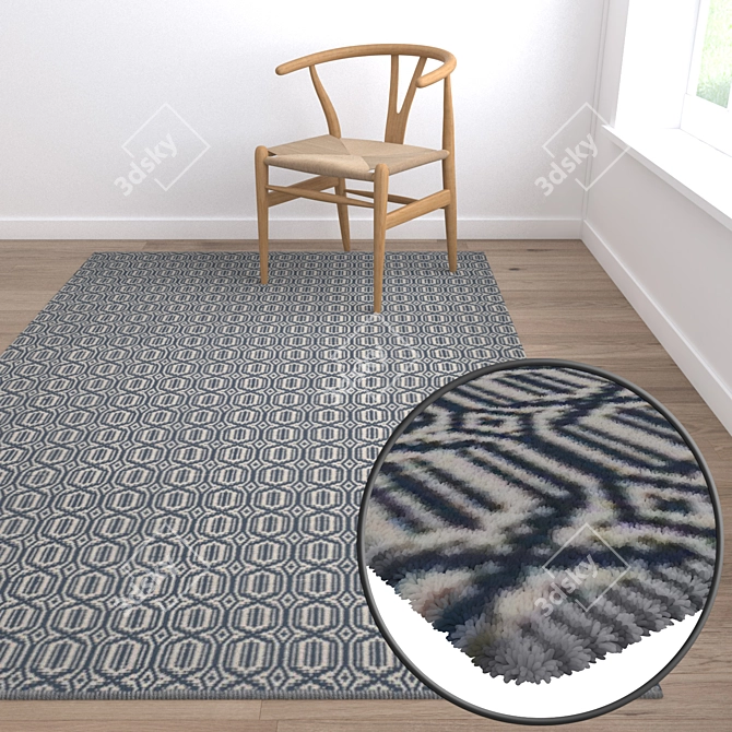 Versatile High-Quality Carpet Set 3D model image 5