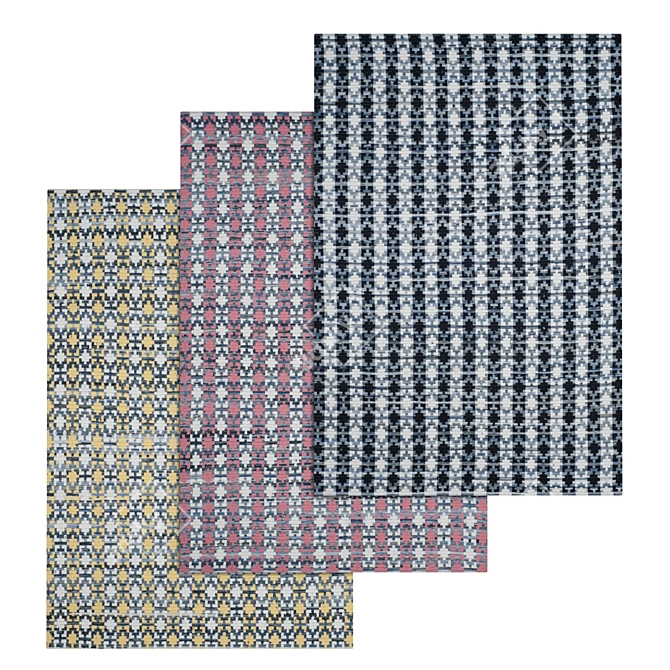 Title: Premium Carpet Set 317 3D model image 1