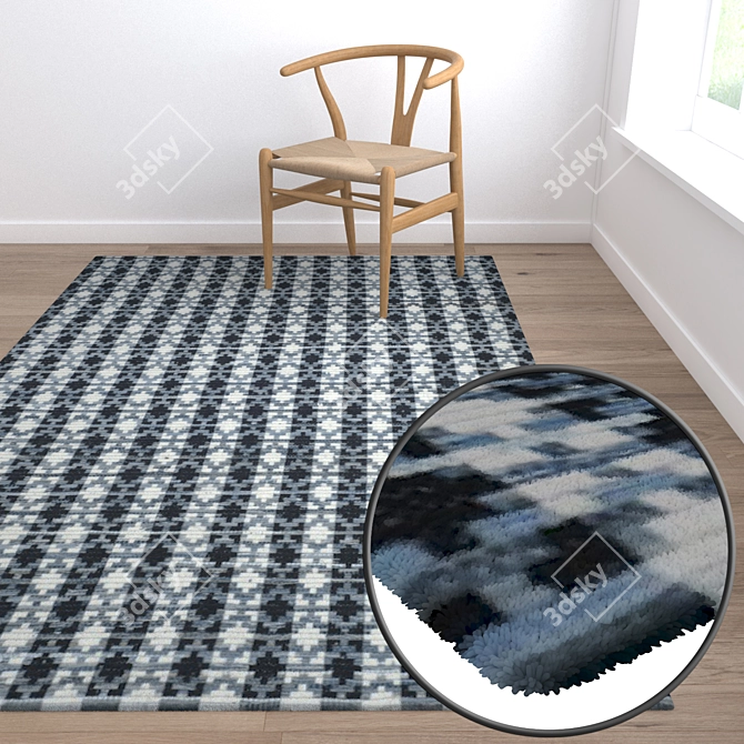 Title: Premium Carpet Set 317 3D model image 5