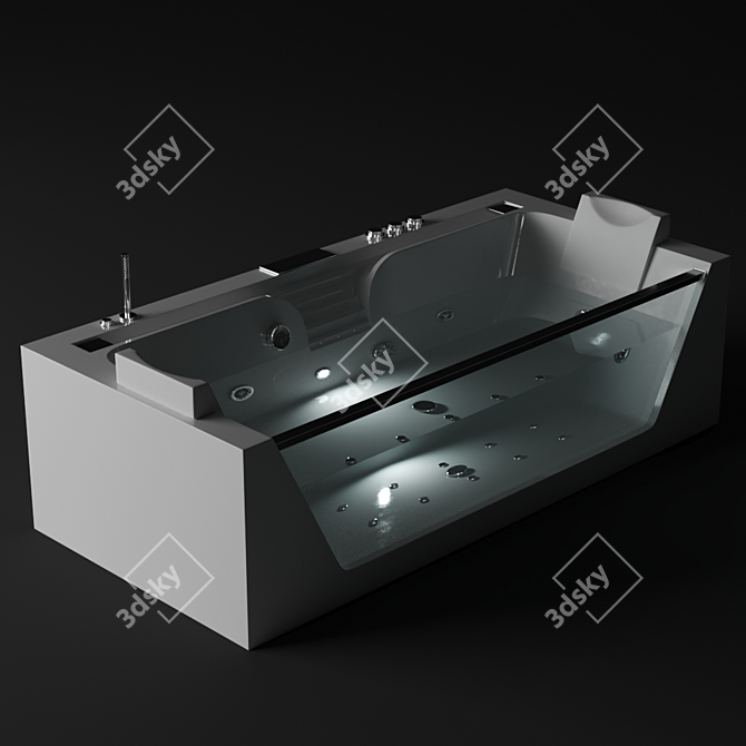 Grossman GR Acrylic Bath 3D model image 2