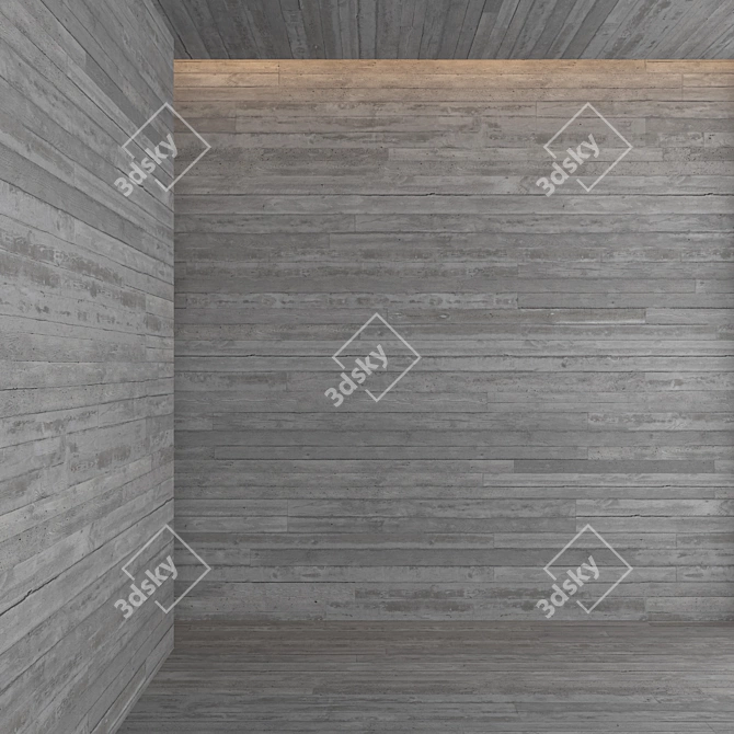 Elegant Concrete Decor 22 3D model image 1