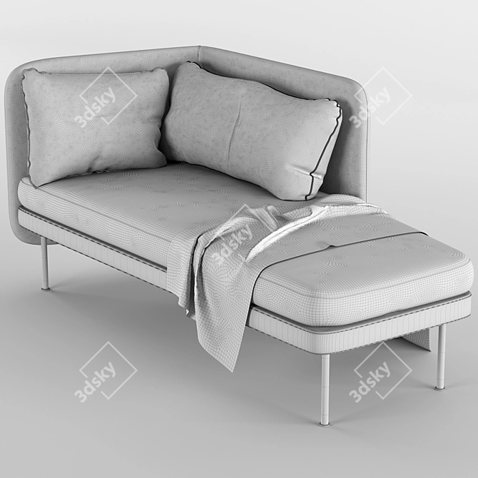 Comfy Solo Left Arm Chaise 3D model image 4