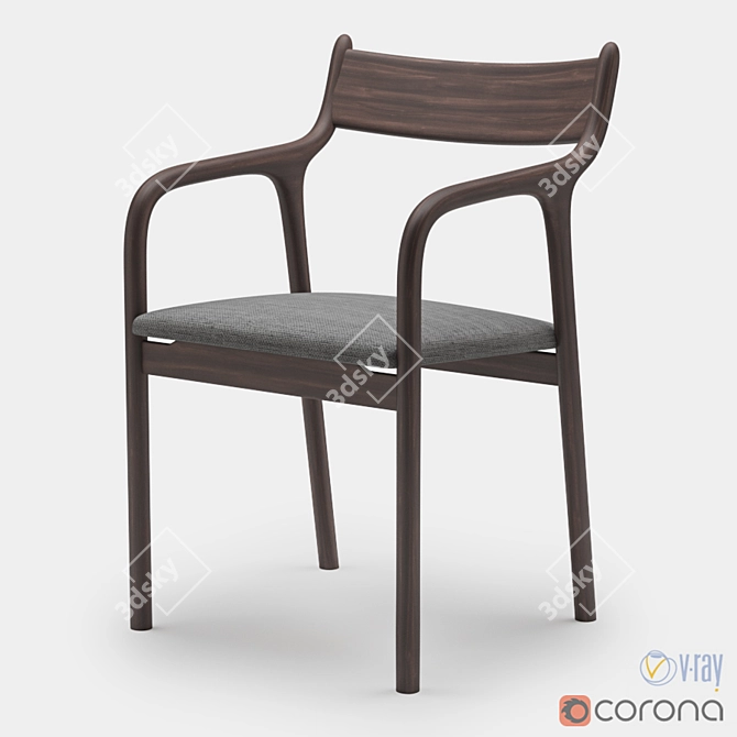 Sleek Miyazaki Pepe Chair 3D model image 1