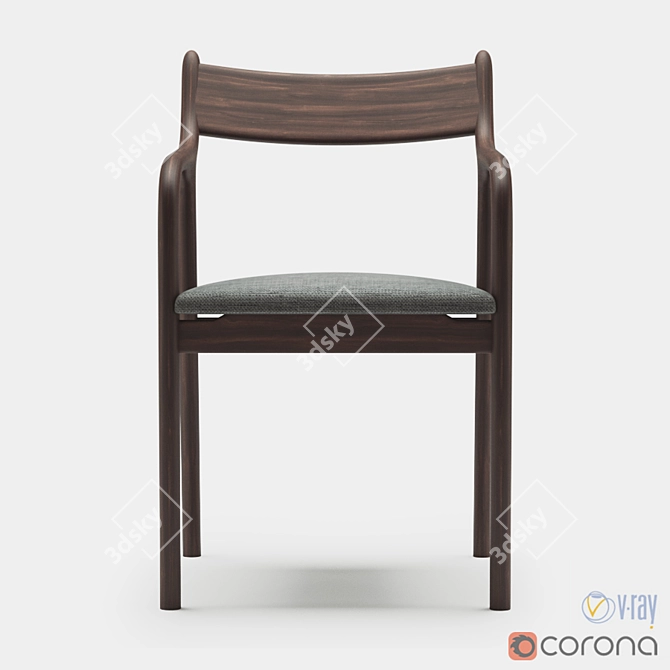 Sleek Miyazaki Pepe Chair 3D model image 2