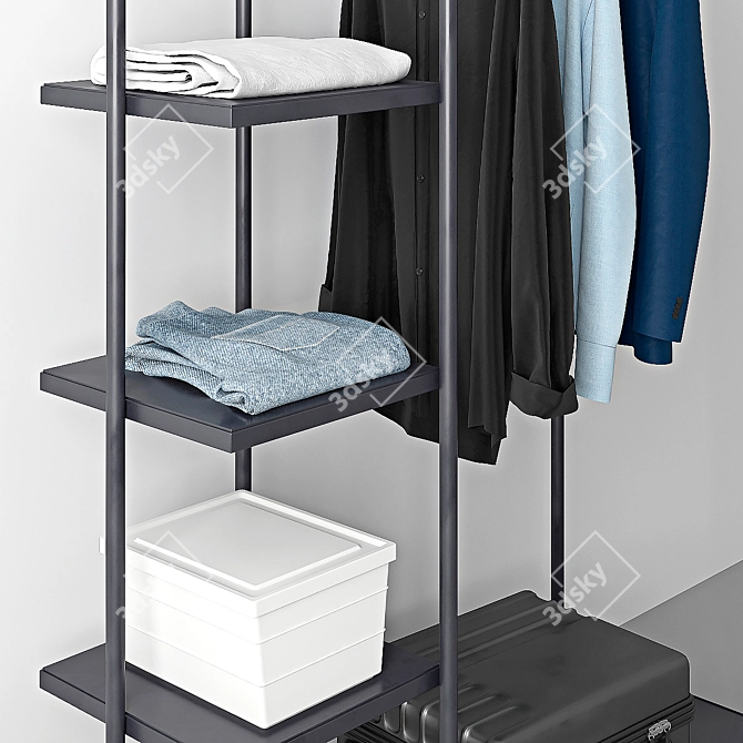 IKEA Kornsjö Clothes Rack: Sleek and Functional 3D model image 2