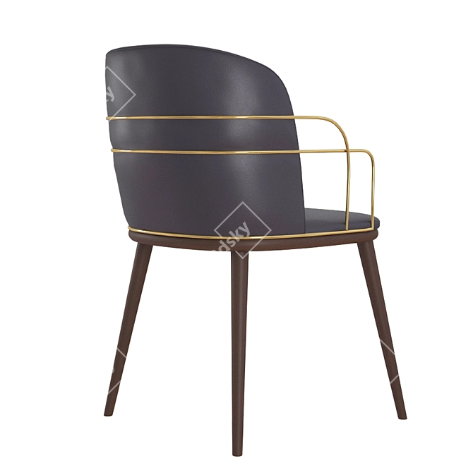 Sleek Modern Chair 3D model image 2