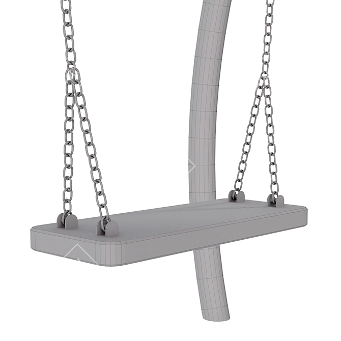 Title: Buglo Double Swing for Kids' Playgrounds 3D model image 4